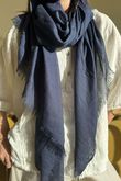 Classic Portobello Scarf Navy 